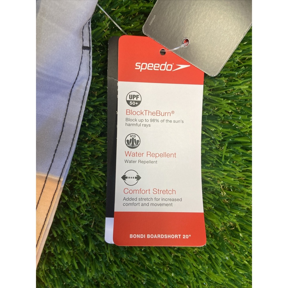 Speedo shorts Comfort Stretch UPF 50+ Swim Trunks Men's Sz S Stripes NWT - Picture 8 of 12